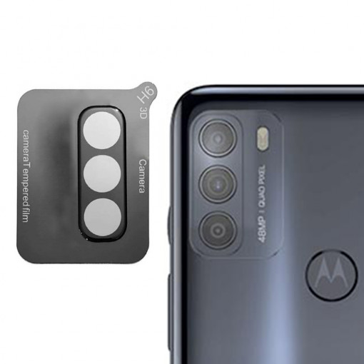Protectie Camera Compatibila cu Motorola Moto G50, Mocolo, Negru