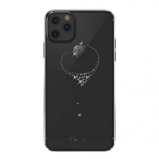 Husa Compatibila cu iPhone 11 Pro, Kingxbar Wish Series, Cristale e Swarovski, Negru