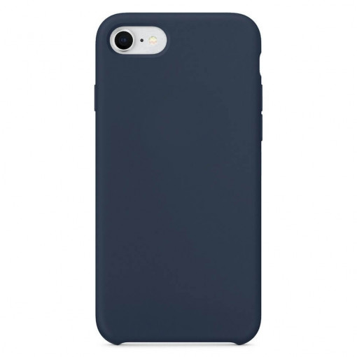 Husa Silicon Soft - Compatibila cu iPhone 7 / 8 Albastru + Cadou - Folie Sticla Securizata