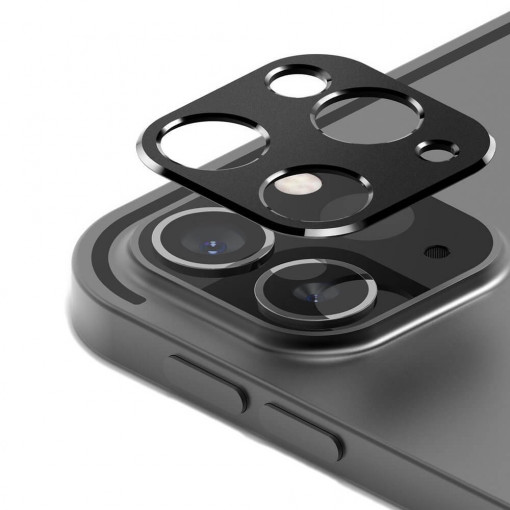 Protectie Camera Compatibila cu Apple iPad Pro 12, 9'' 2020 / iPad Pro 11'' 2020, Ringke Camera Styling, Negru