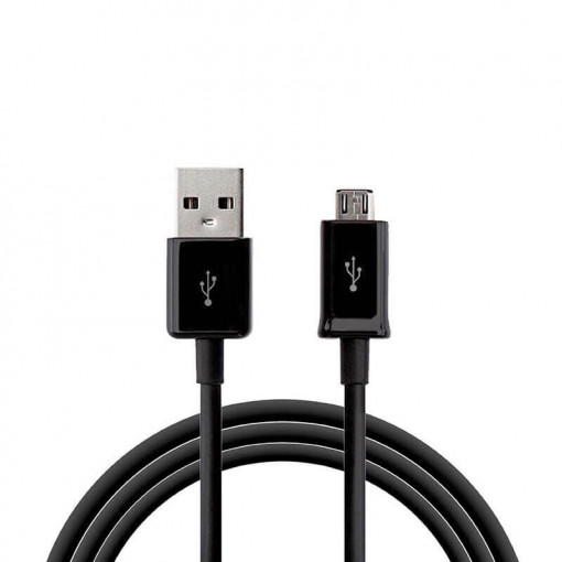 Cablu Compatibil cu Samsung ECB-DU4ABE, USB - Micro USB, 1m, Bulk, Negru