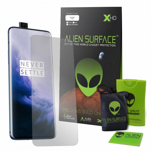 Folie Alien Surface, Oneplus 7 Pro, Case Friendly Transparent, Doar ecran - Compatibila cu o husa