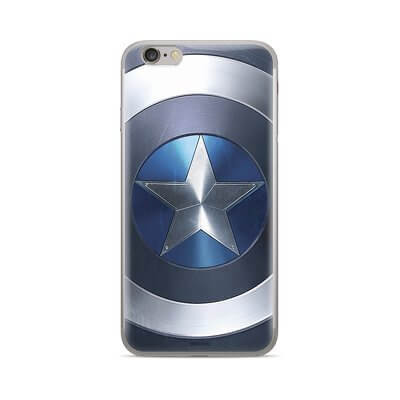 Husa cu licenta Compatibila cu iPhone XS ( 5, 8" ) Captain America blue