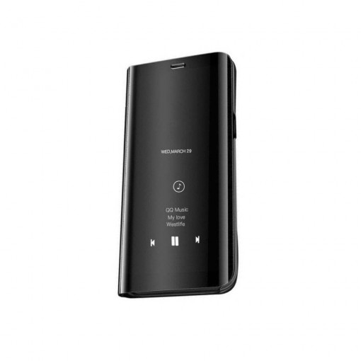 Husa Tip Carte / Flip / Book, Clear View, Compatibila cu Samsung Galaxy A40, Negru