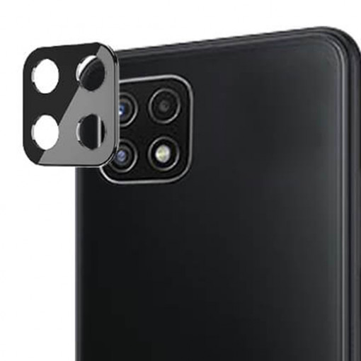 Protectie Camera Compatibila cu Samsung Galaxy A22 4G, Mocolo, Negru