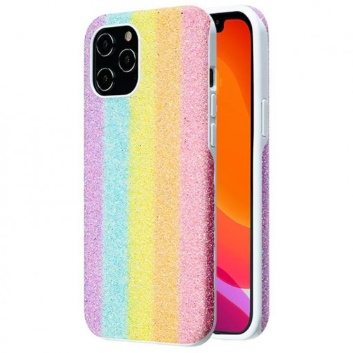 Husa Compatibila iPhone 12 / 12 Pro, Kingxbar Rainbow, Multicolor