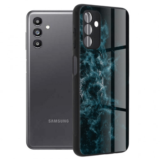 Husa Pentru Samsung Galaxy A13 5G / A04s, Glass, Matrix, Celestial