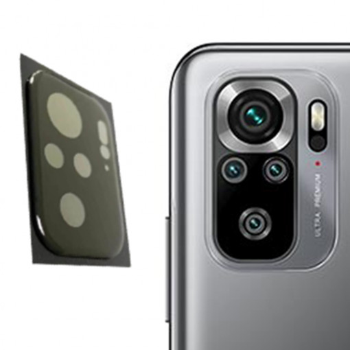 Protectie Camera Compatibila cu Xiaomi Redmi Note 10 / 10s, Mocolo, Negru
