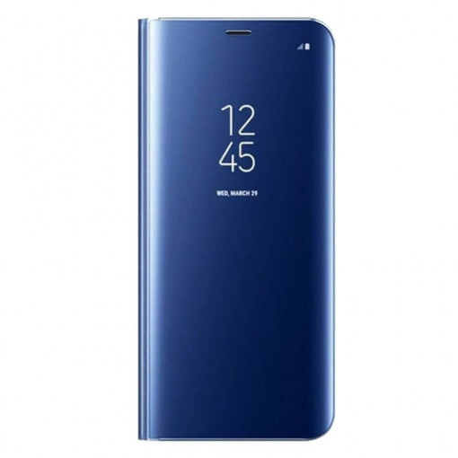 Husa Compatibila cu Samsung A20e, Flip / Book / Carte, Clear View, Albastru