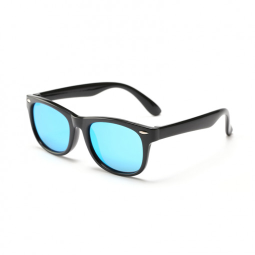 Ochelari de Soare Polarizati, Pentru Copii, Protectie UV, Negru / Albastru, (MX5R4), Matrix
