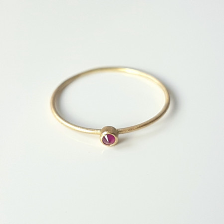 Essence of Red Inverted Ruby ring
