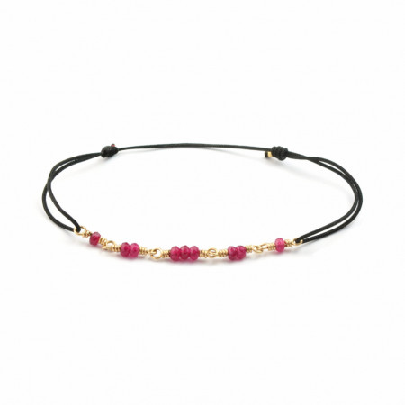 Fibonacci ruby  bracelet in 14k/20 gold-filled
