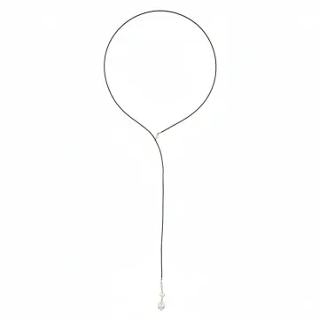 colier lung cu perle de cultura, piele naturala si gold filled de 14k/20