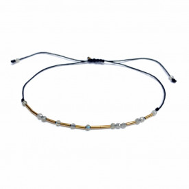 bratara ajustabila din gold filled de 14k/20 si labradorite design Corina Mardari