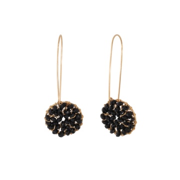 cercei din gold-filled de 14k/20 si turmaline negre Corina Mardari