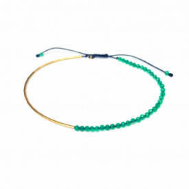 bratara din aur filat si onix verde Corina Mardari & moonSun project