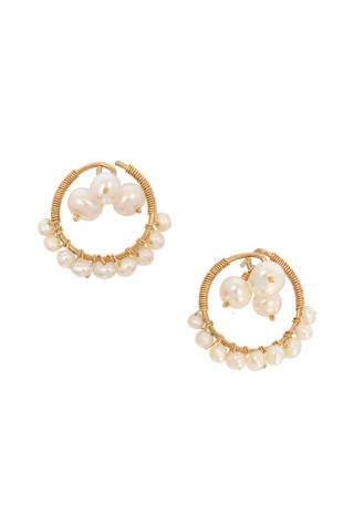 cercei cu perle de cultura din gold filled de 14k/20