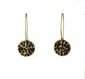 cercei din gold-filled de 14k/20 si turmaline negre Corina Mardari