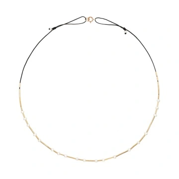 colier Mini Pearls cu perle de cultura si elemente din gold filled de 14k/20
