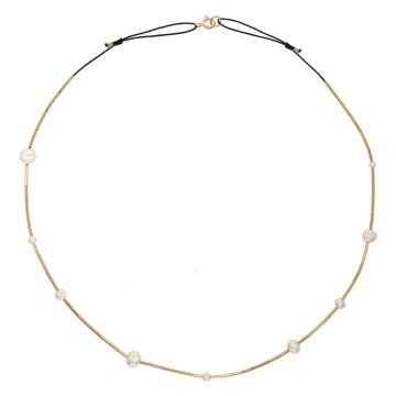 colier din gold filled de 14k/20 si perle de cultura Corina Mardari