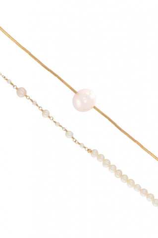 colier din gold filled de 14k/20 si perle de cultura Corina Mardari