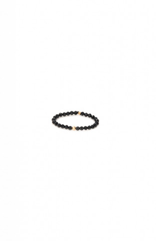 inel din spinel negru Gold On Black