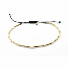 bratara cu micro perle din gold filled de 14k/20 (aur filat)