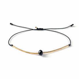 bratara din aur filat 14k/20 si spinel negru Corina Mardari