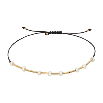 bratara Mini Pearls din gold filled de 14k/20 (aur filat) si perle de cultura