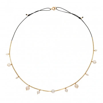colier cu perle de cultura din gold filled de 14k/20