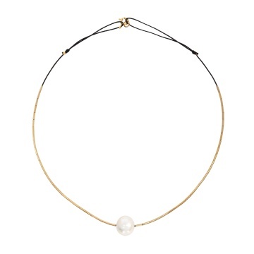 colier cu perla de cultura si elemente din gold filled de 14k/20