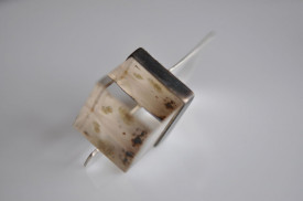 Magic Cube quartz sterling silver ring - Img 1