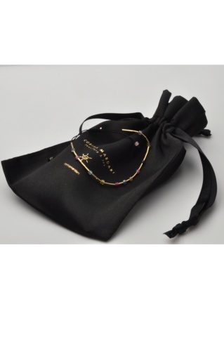bratara ajustabila cu turmaline multicolore din gold filled 14k /20 Corina Mardari & moonSun project