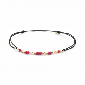 Fibonacci ruby  bracelet in 14k/20 gold-filled