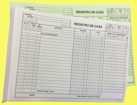 Registru de casa, autocopiativ A4, 50 seturi/2 exemplare - Img 5