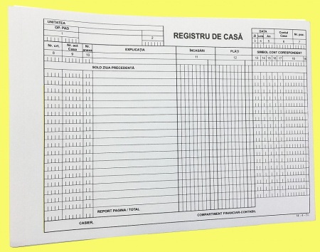 Registru de casa, autocopiativ A4, 50 seturi/2 exemplare - Img 4