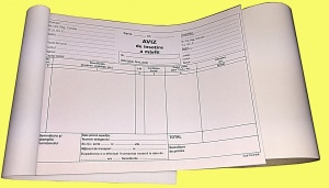 Aviz de insotire a marfii, nepersonalizat A5, 50set x 3ex, a-n - Img 2