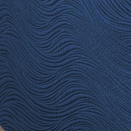 Set 6 huse elastice pentru scaune, cu volanas, model Jacquard Albastru in dungi - Img 3