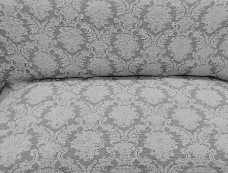 Husa elastica pentru canapea 3 locuri, fara volanas, model Jacquard, Gri - Img 4