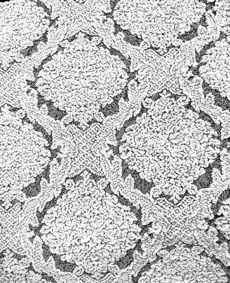 Husa elastica pentru coltar, cu volanas, model Jacquard Alb - Img 4