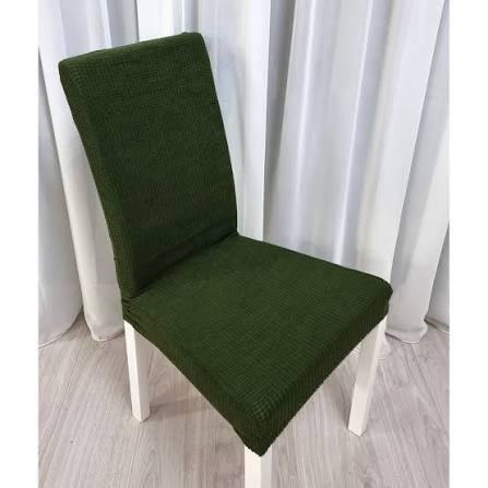 Set 6 huse elastice de scaune culoare Verde - Img 3