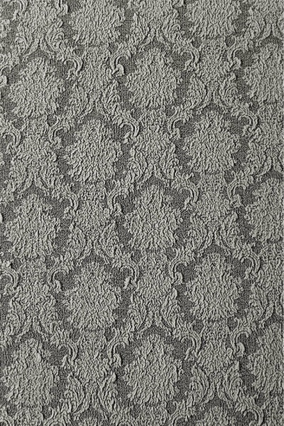 Set 6 huse elastice pentru scaune, cu volanas, model Jacquard Gri - Img 3