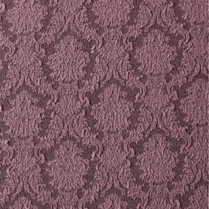Set 6 huse elastice pentru scaune, cu volanas, model Jacquard Roz - Img 2