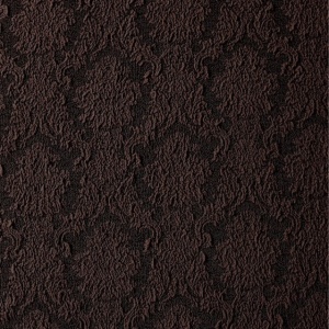 Set 6 huse elastice pentru scaune, model Jacquard, Maro - Img 2