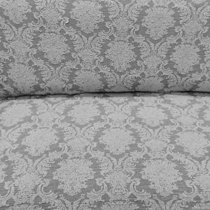 Husa elastica pentru canapea 3 locuri, fara volanas, model Jacquard, Gri - Img 4
