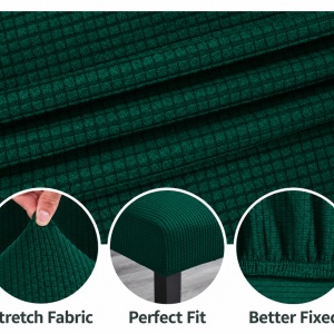 Set 6 huse elastice de scaune culoare Verde smarald - Img 3