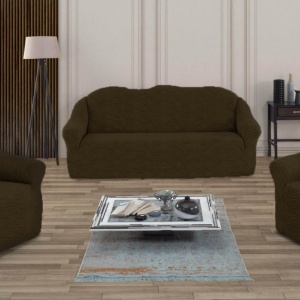 Set huse elastice pentru canapea 3 Locuri si 2 fotolii, fara volanas, model Jacquard Maro in dungi