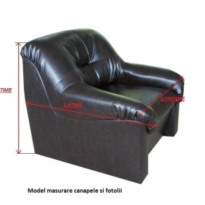 Set huse elastice si creponate pentru canapea 3 locuri si 2 fotolii, cu volanas, culoare Maro - Img 4