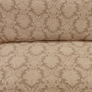 Husa elastica pentru canapea 3 locuri, fara volanas, model Jacquard, Bej - Img 4