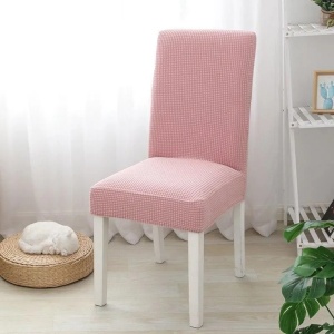 Set 6 huse elastice pentru scaune culoare Roz - Img 3